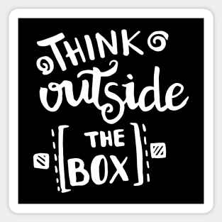 Think Outside The Box Sticker